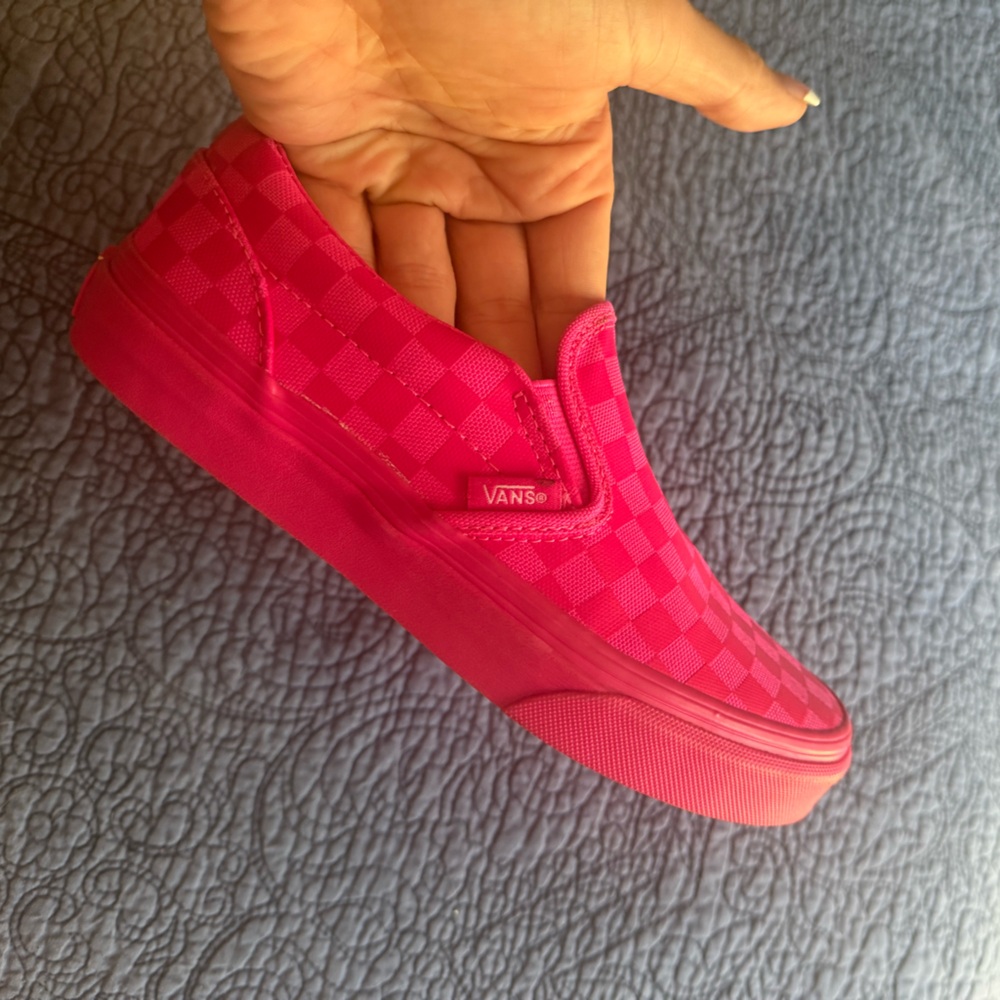 Vans Vibrant Pink Slip-On Sneakers
